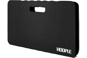 HOOPLE Extra Thick Kneeling Pad, Soft Foam Kneeling Cushion, Waterproof Gardening Knee Pads, Lightweight Knee Mat for Bathing, Workout Supplies, Exercise Yoga, Garden Work Gifts 17.5 x 11 x 1 in, Black