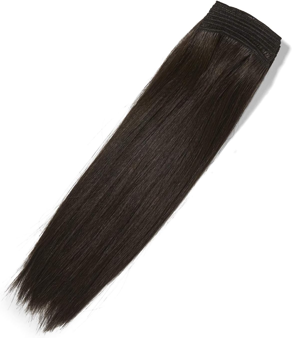 Hairtensity Brown 12 Inch Human & Premium Blend Hair #4 Brown