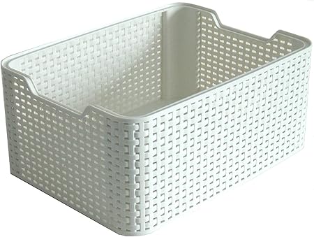 Curver Style, Caja Organizadora, Blanco Vintage, S (7 L): Amazon.es: Hogar