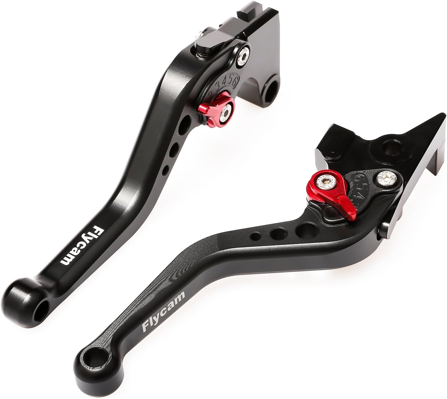 FLYCAM Brake Clutch Levers Adjustable Aluminum CNC Short Lever for Yamaha MT-07 2014 XJ6 Diversion MT-09/SR/FZ9 FZ8 FZ6R Fazer 600 XSR 700 ABS XSR 900 ABS XV 950 Racer FZ1 Fazer FZ6 Fazer PWL077