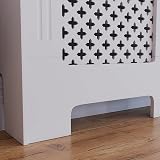Vida Designs Oxford Radiator Cover White Medium H82xW111xD19cm view 7