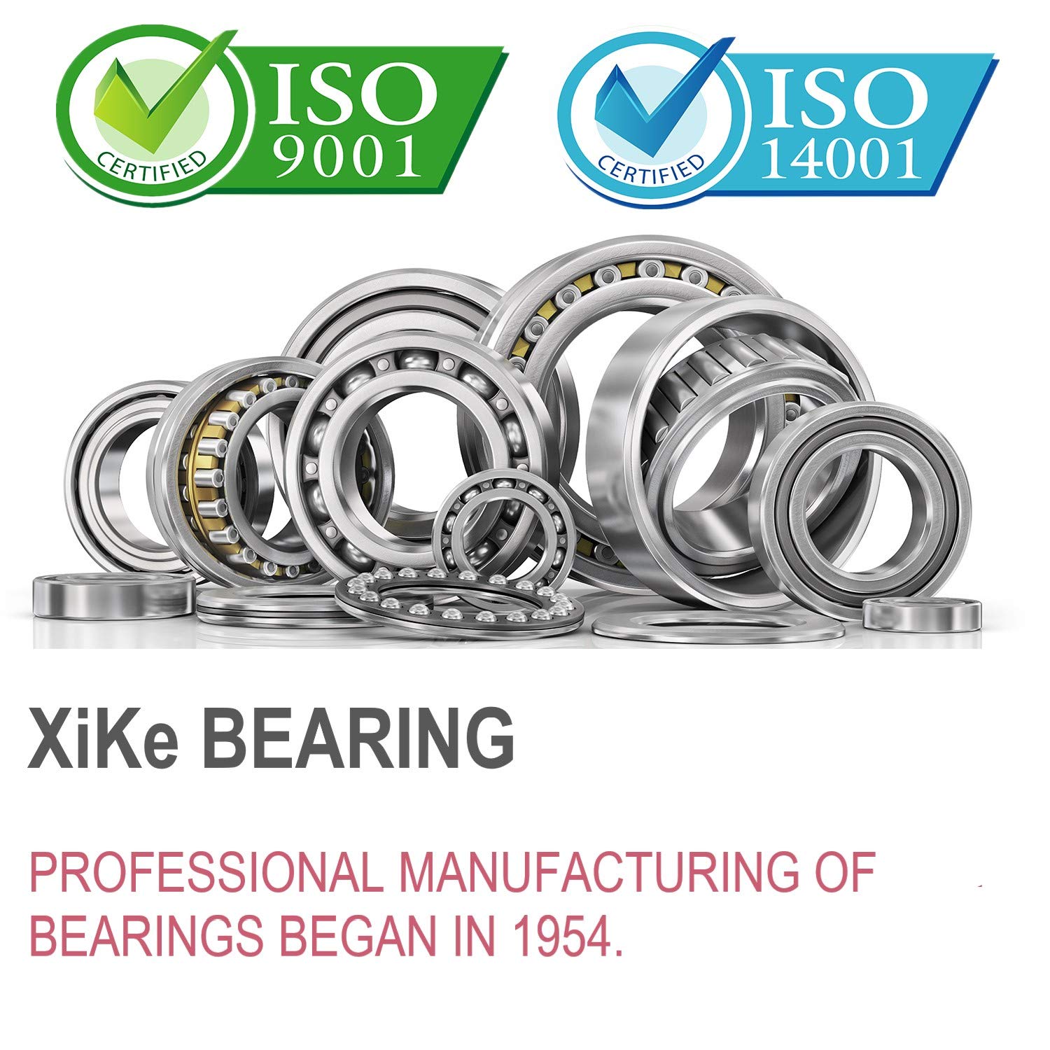 10 XiKe Pack Bearings. Ball Groove Deep PreLubricated, and Seal Double