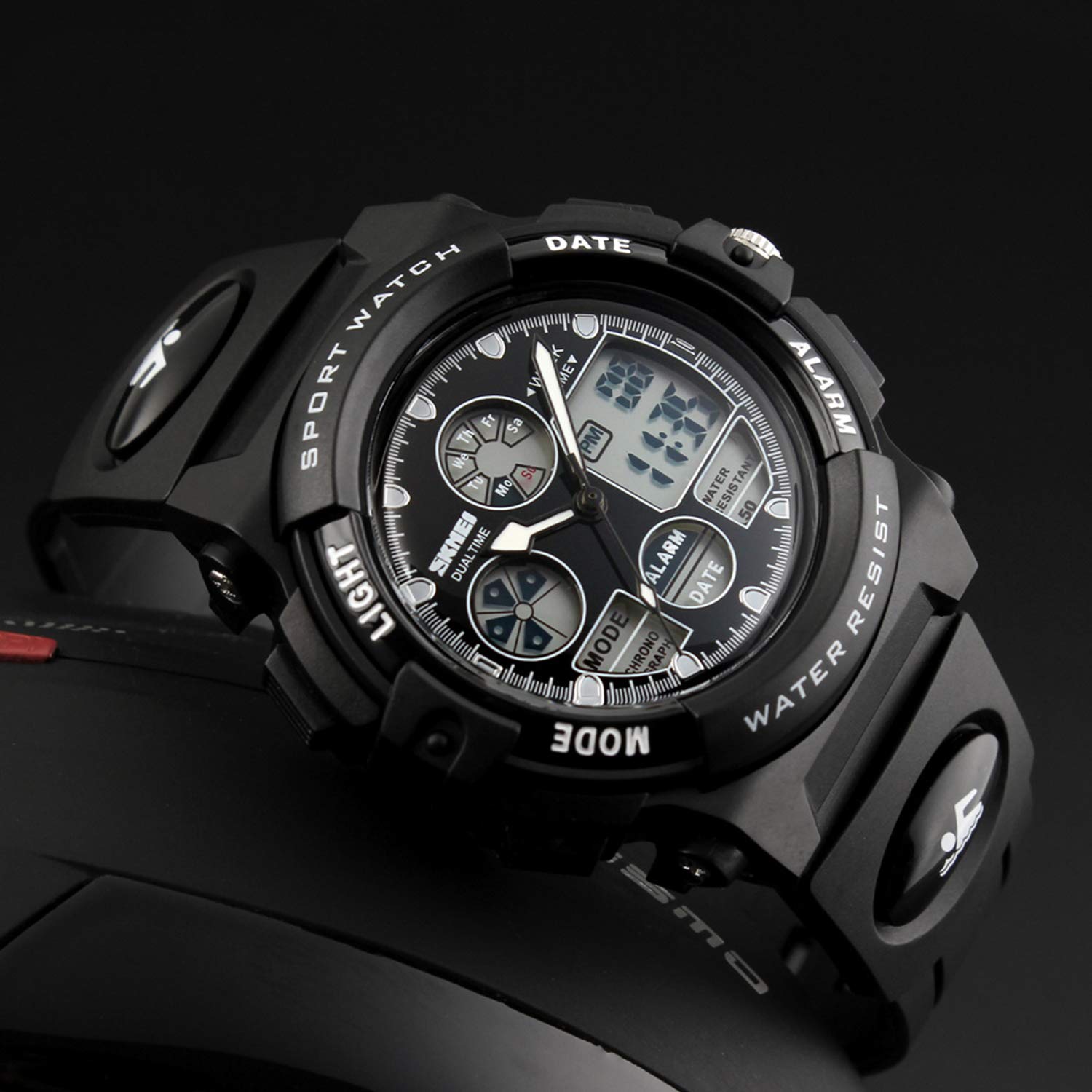 Dayllon Boys Watch,Kids Watch for 3-15 Year Old Boys,Digital Sport Outdoor Multi Function Waterproof with LED Alarm Calendar Analog Watch for Kids - Kids Gifts