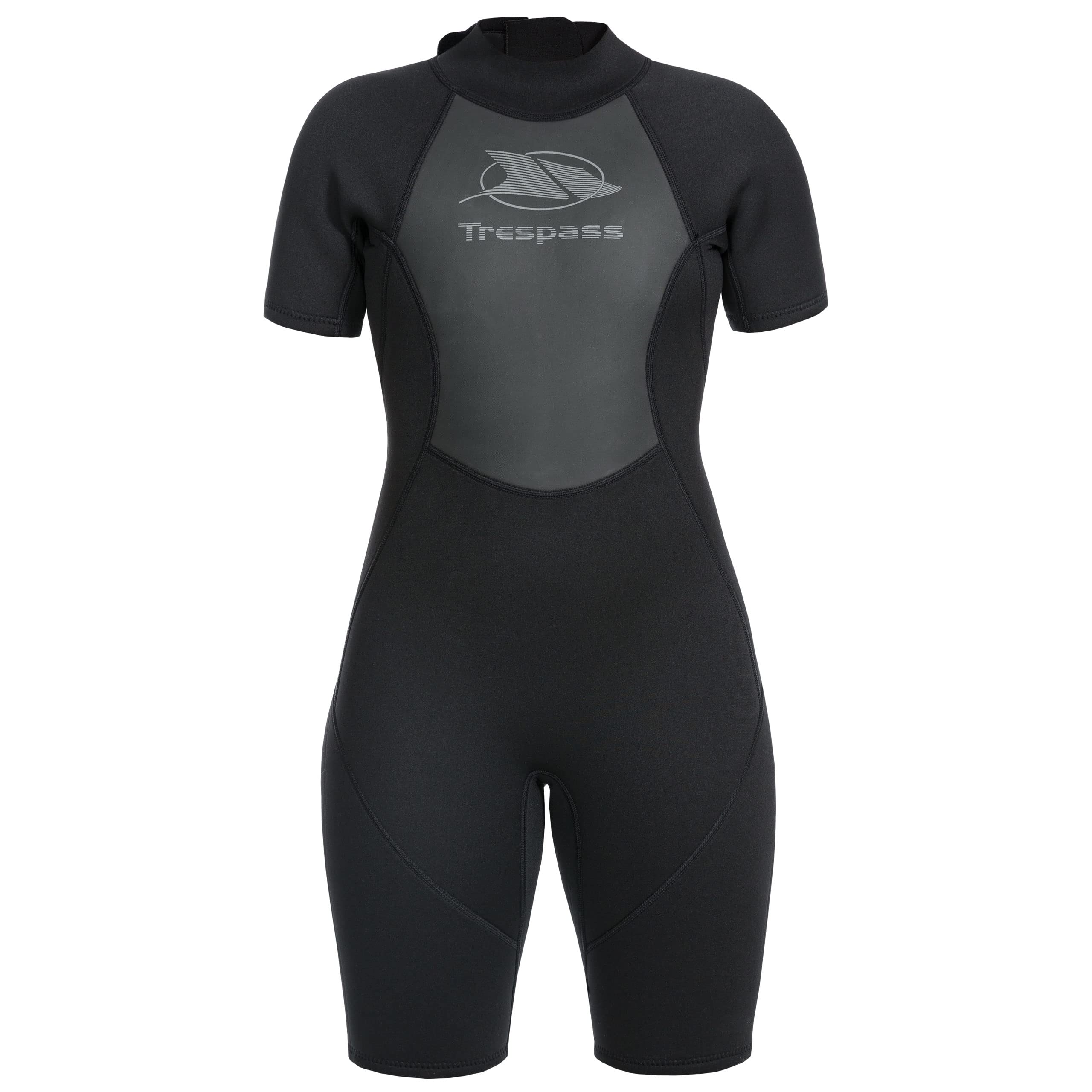 Trespass Womens Wetsuit 3mm Short Length 7mm Zipper Mesh Chest Panels Astor