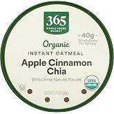 365 by Whole Foods Market, Organic Instant Oatmeal, Apple Cinnamon Chia, 2.1 Ounce