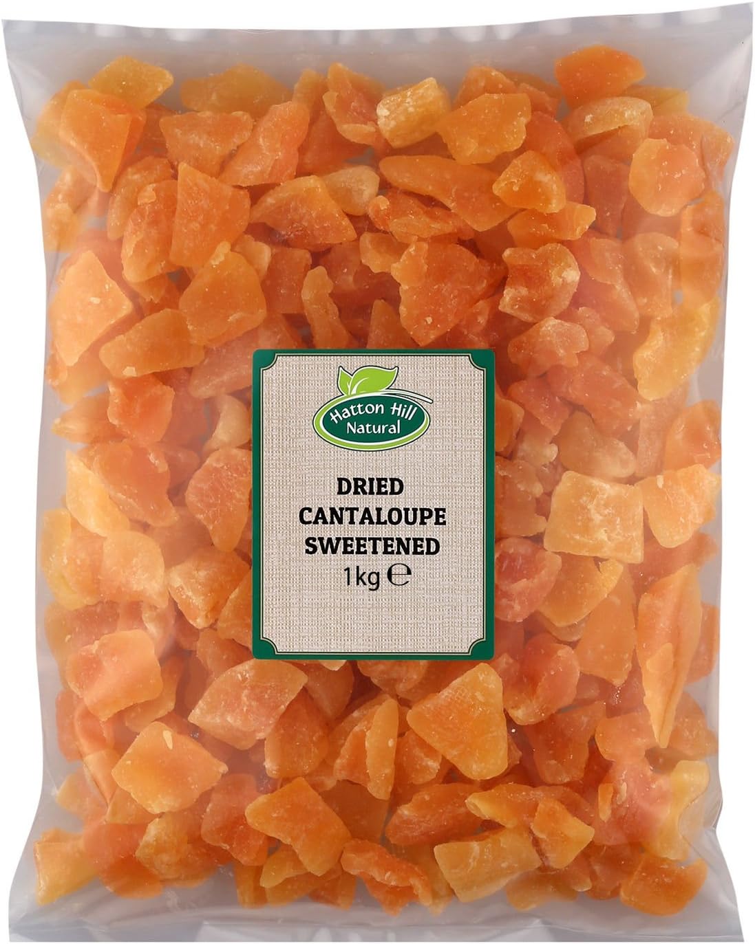 Dried Cantaloupe Melon Sweetened 1kg - Free UK Delivery