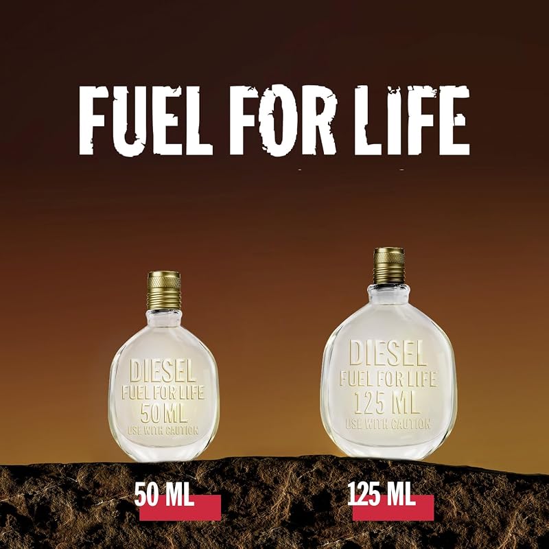 Fuel For Life Parfüm Herren| Eau de Toilette| Männer Parfum| Parfume Men| Herrenparfum| Diesel Parfum Männer| Natural Spray| Frischer und holziger Duft