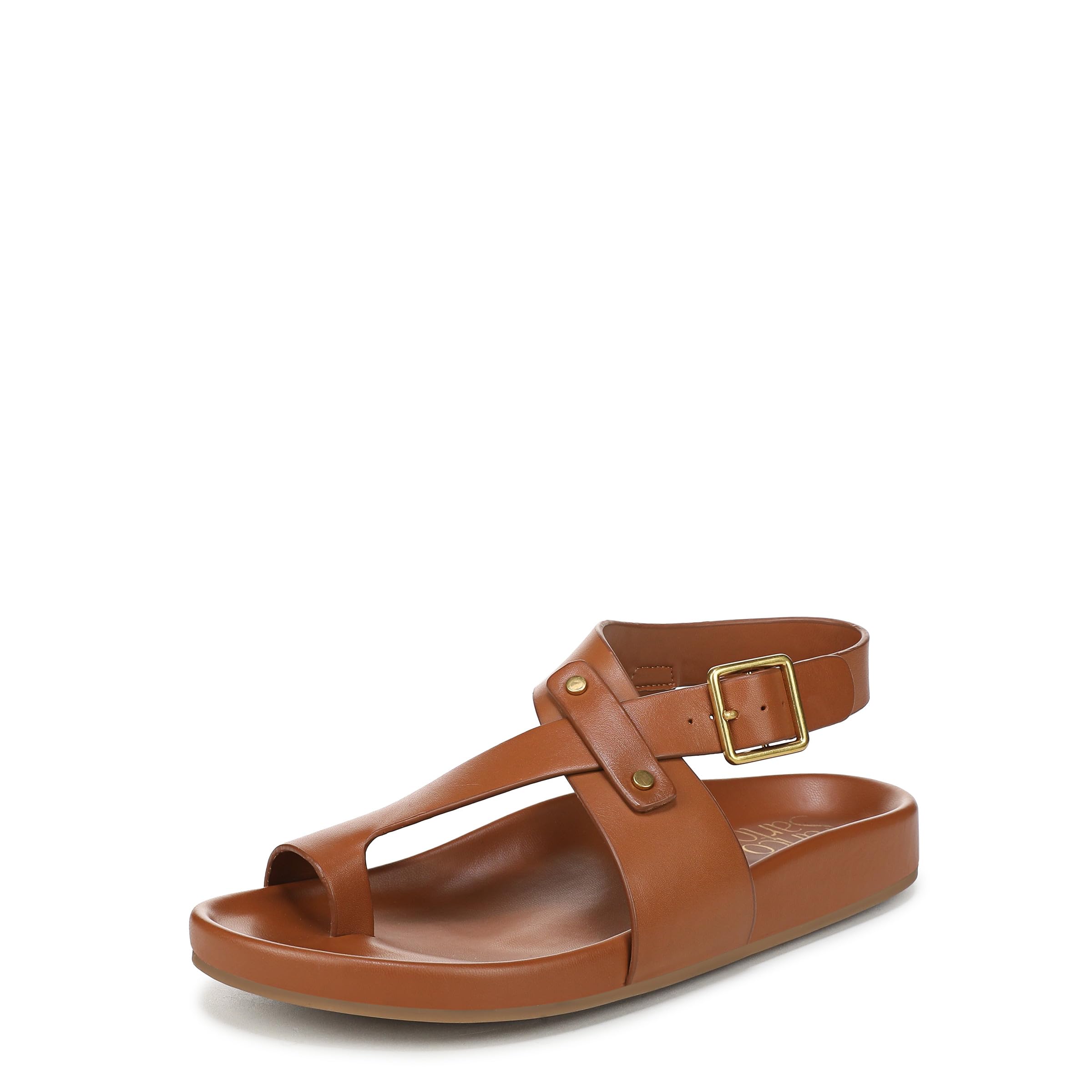 Franco Sarto Women’s Blair Sandal Cognac Brown Leather 9.5 M