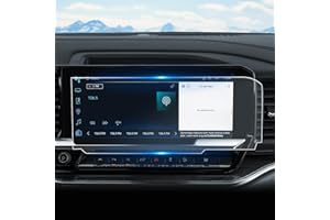 WEIPIN For 2022~2026 Silverado& Sierra 1500& 2024~2026 Silverado&Sierra 2500HD 3500HD (No Buttons on the Screen) Screen Protector 13.4 Inch Glossy Tempered Glass Touchscreen *1 - No More Scratch&Fingerprint