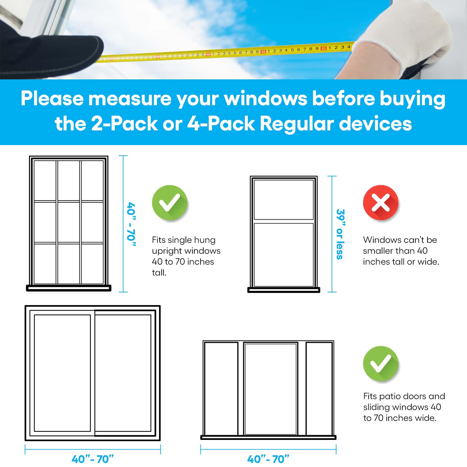 The Lockit Blockit Regular (2 Devices) Home Security Adjustable