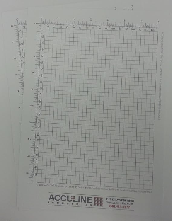 AccuLine Drawing Grid 2 Pack Amazon.co.uk Office Products