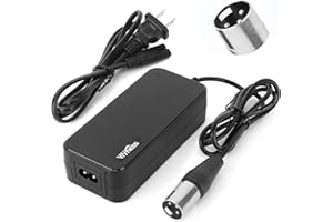 WYNESS 24V 2A Electric Scooter Charger XLR for Go-Go Elite Traveller Plus HD US, Ezip Mountain Trailz, Jazzy Power Chair Charger, Pride Mobility