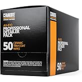 CERAKOTE Ceramic Trim Coat Black Plastic Restorer for Cars, 50 Wipes | Detailer refill pack restores faded, sun-damaged automotive trim; dry to the touch, 200+ washes
