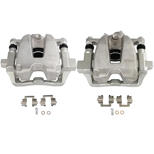 SCITOO 19B6295 19B6294 Rear Left & Right Disc Brake Calipers w/Bracket Fit For Land Rover For Range Rover 2010-2012, Single Piston