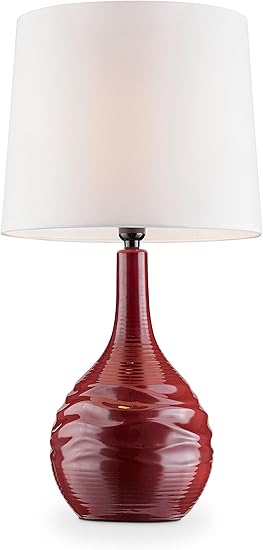 red table lamps amazon