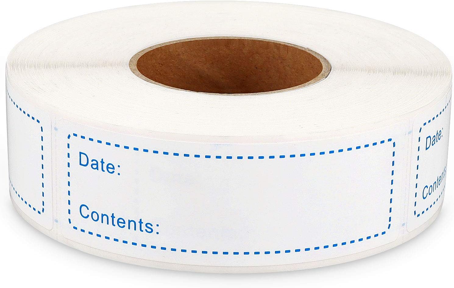Poxoke Removable Freezer Labels for Food Storage Blue 1x3inch 500pcs : Office Products