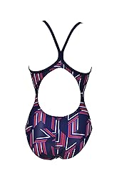 ARENA Girls' Swimsuit Puzzled Team Print MaxLife