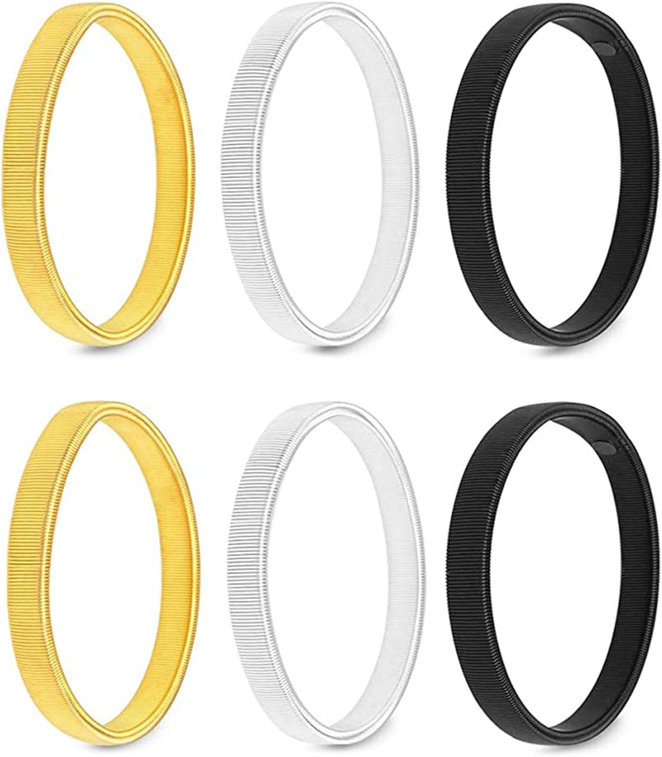 6 Pieces Shirt Sleeve Holders Long Sleeve Shirt Holder Metal Armbands