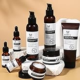 SORYA Korean Red Ginseng Skin Care Set (8-Piece) – Complete Daily Skincare Routine with Cleanser, Toner, Serum, Lotion & Moisturizer