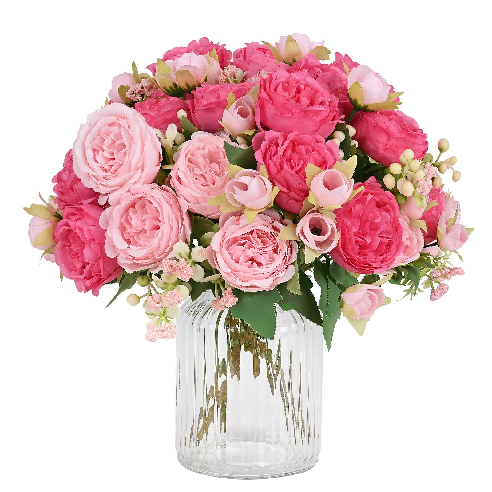 Photo 1 of MARTINE MALL 2 Packs Peonies Artificial Flowers, Mixed Pink Artificial Peonies, Silk Peonies Flowers Fake Peonies Artificial Flowers Peonies Bouquet for Centerpiece Table Wedding Party Home Decor