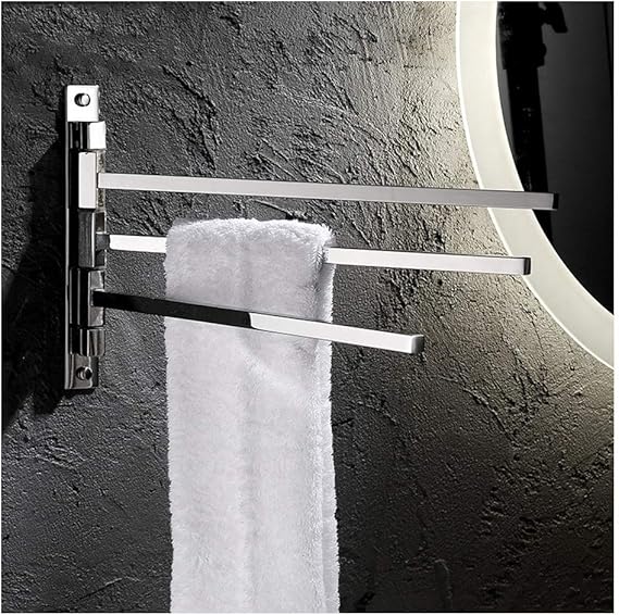 Modern 304 Stainless Steel Chrome Rod with Towel Rod for Bathroom or