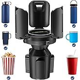 JOYTUTUS Large Cup Holder Expander for Car, Expandable Cup Holder Adapter with Adjustable Base, Universal Compatible with Yet