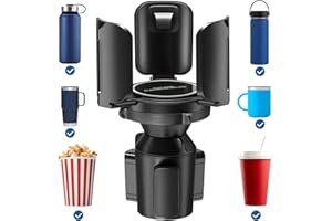 JOYTUTUS Large Cup Holder Expander for Car, Expandable Cup Holder Adapter with Adjustable Base, Universal Compatible with Yet