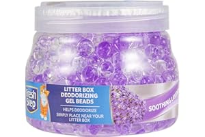 Fresh Step Litter Box Deodorizing Gel Beads in Soothing Lavender Scent - Pet Odor Neutralizing Beads for Pet Smells from Litter Box - 12 Ounce