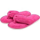 Onmygogo Indoor Slippers for Women Open Toe with Memory Foam, Soft Faux Fur Nonslip House Slippers