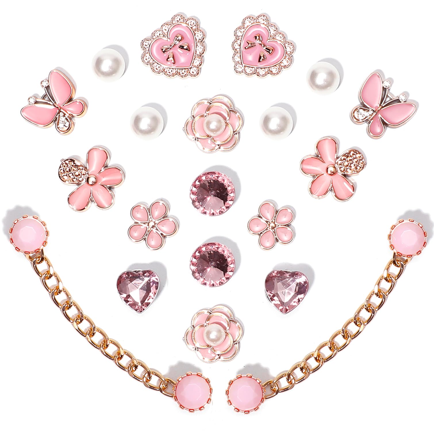 Ziigole 20Pcs Bling Shoe Charms for Clog Sandals