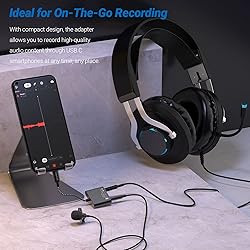 Cubilux USB C Mic Splitter for Lav Microphone,TRS