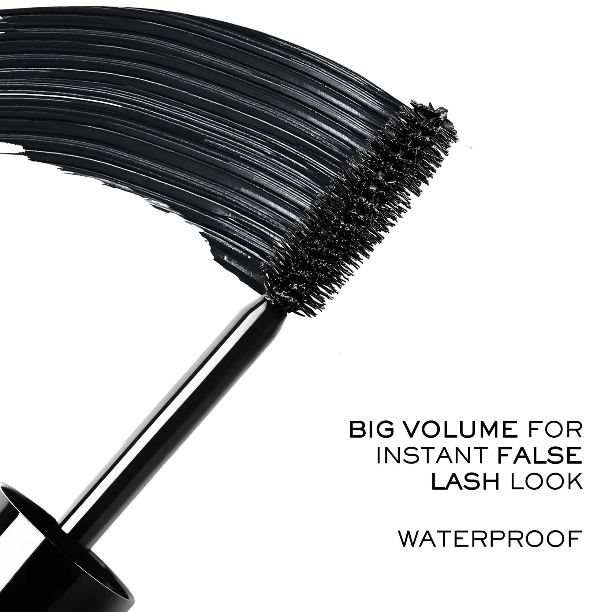 Lancôme Monsieur Big Waterproof Mascara – Instant Volume Mascara with False Lash Effect – Up to 12x More Volume & 24-Hour Wear - Volumizing & Lengthening Mascara - Smudge and Flake Free – Black