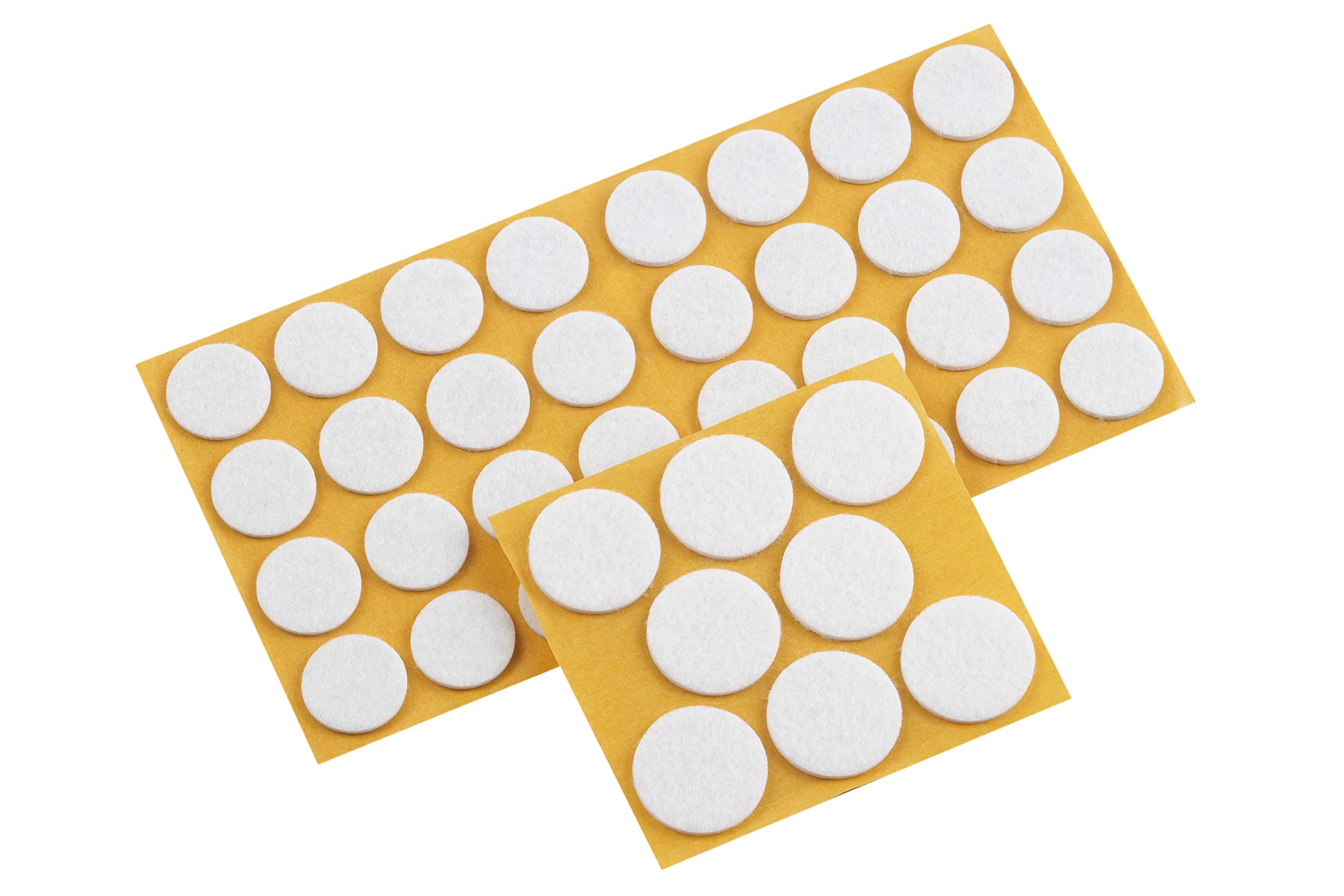 Meister Felt Glider Assortment self-adhesive, white, 104 pieces, 645296