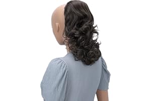 CAISHA 12" Hair Piece Braid Ponytail Extension Voluminous Wavy Brown PH2a