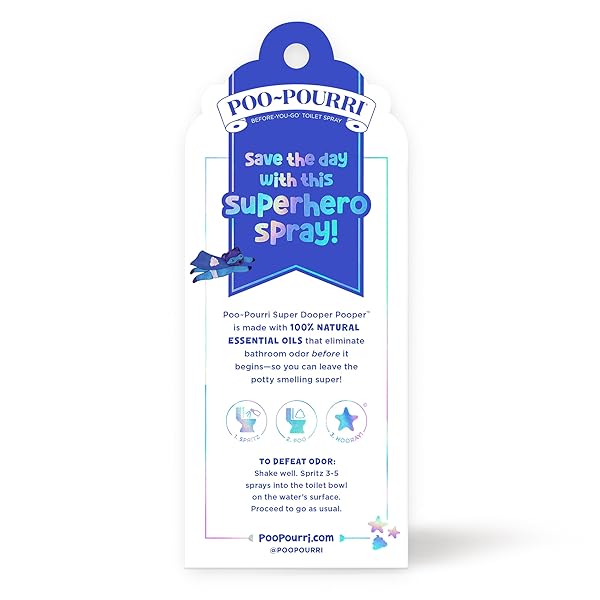 BABY-POURRI SUPER DOOPER POOPER ODOR FRESHENER SPRAY, 2 FL OZ – STRAWBERRY AND HONEYSUCKLE