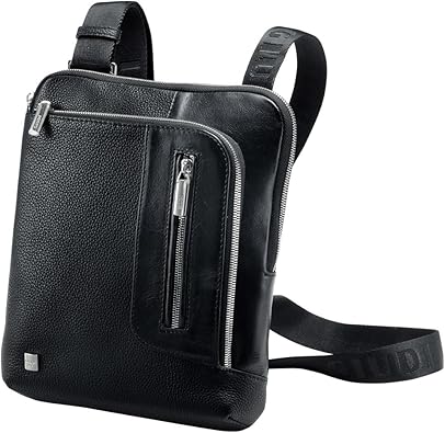 Amazon ジウディ Giudi ショルダーバッグ イタリア製 エンボスレザー使用 薄マチ 本革 ミニショルダー メンズ ブラック Giudi ジウディ ショルダーバッグ