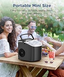 COWSAR Ice Maker Countertop, Portable Ice Machine