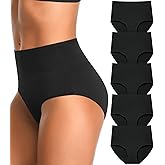 IROCUE High Waisted Postpartum Underwear Womens Cotton Underwear Soft Breathable Full Coverage Stretch Panties Multipack