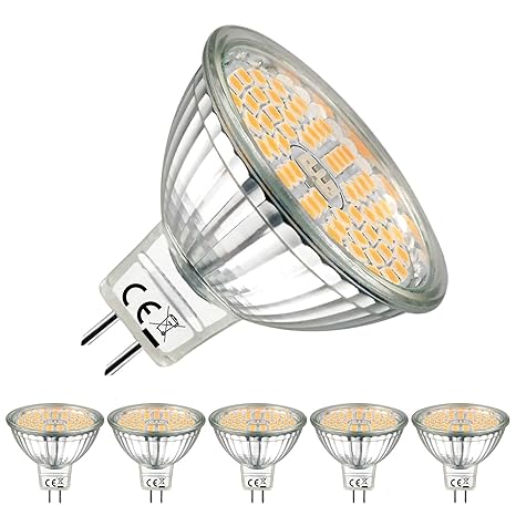 EACLL GU5.3 LED, Warmweiß 2700 Kelvin, MR16 LED 12V 5W LED Leuchtmittel Kann perfekten Ersatz für 50W Halogenlampe, 500 Lumen