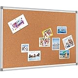 BEST BOARD Cork Bulletin Notice Board for Homes or Offices, 18 x 24 inches, Silver Aluminum Frame