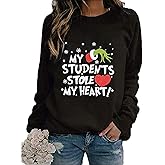 Towilliamsnya Christmas Sweatshirts for Women Christmas Graphic Long Sleeve Shirt Xmas Holiday Crewneck Pullover Tops