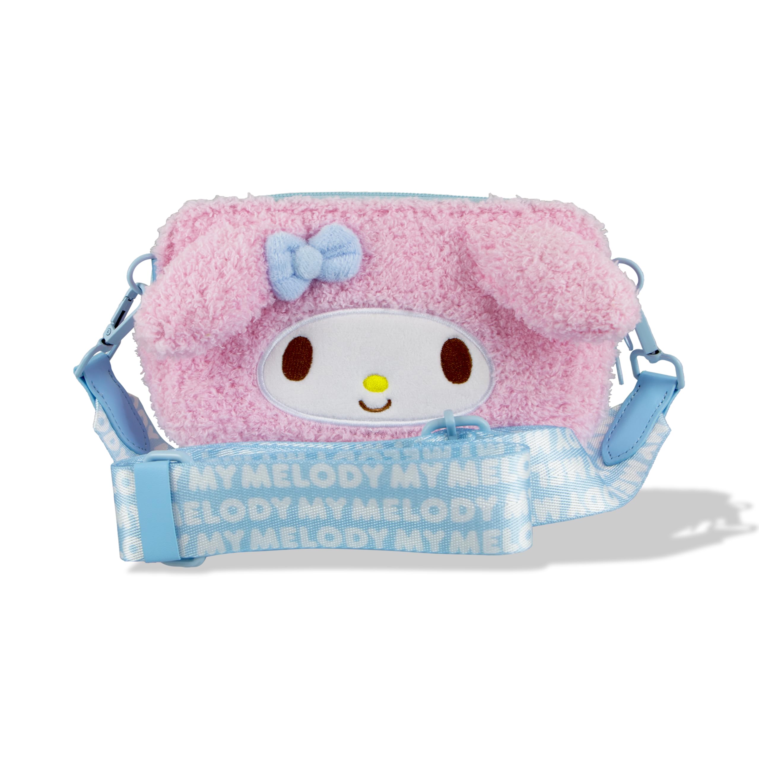 Photo 1 of Sonix x Sanrio Plush Phone Wallet - Fuzzy Character Crossbody Bag, Furry Phone Pouch, Universal Smartphone Purse - My Melody