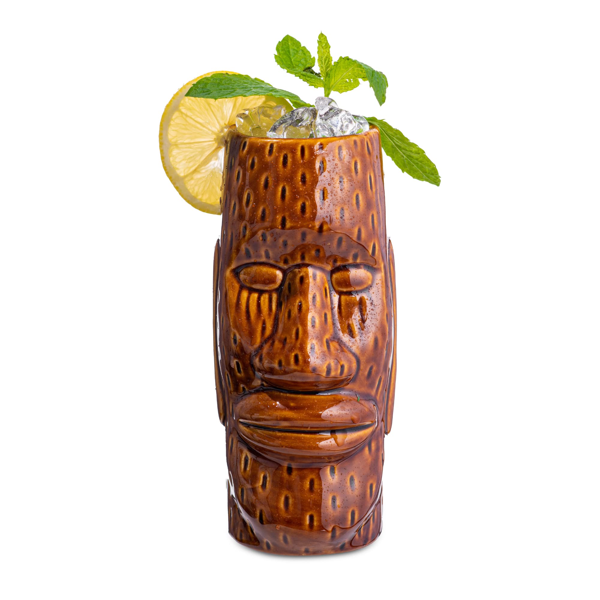 bar@drinkstuff Easter Island Tiki Mug 14oz / 415ml - Ceramic Hawaiian Cocktail Mug