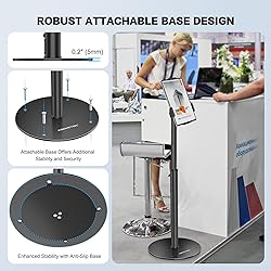 AboveTEK iPad Kiosk Floor Stand - Height Adjustable