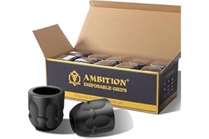 Ambition Soldier P1 Disposable Tattoo Grips - 20Pcs 32mm Tattoo Rubber Grip Cover with Click Adjust System Supply for Most Am