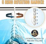 TAILI Hanging Vacuum Storage Bags 6 Combo Pack for Clothes Wardrobe Space Saver view 4