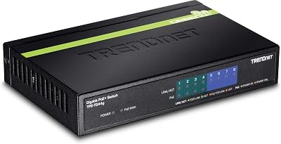 TRENDnet 8-Port Gigabit PoE+ Switch TPE-TG80G 123W PoE 16Gbps Switching Desktop