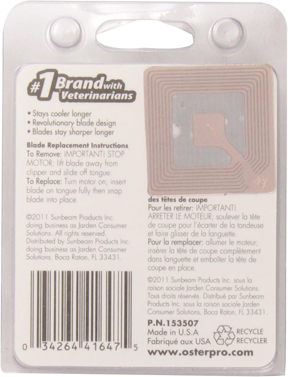 Pet Grooming Clipper Blades : Oster Skip Tooth Detachable Pet Clipper Blade, Size 5 (078919-066-005)