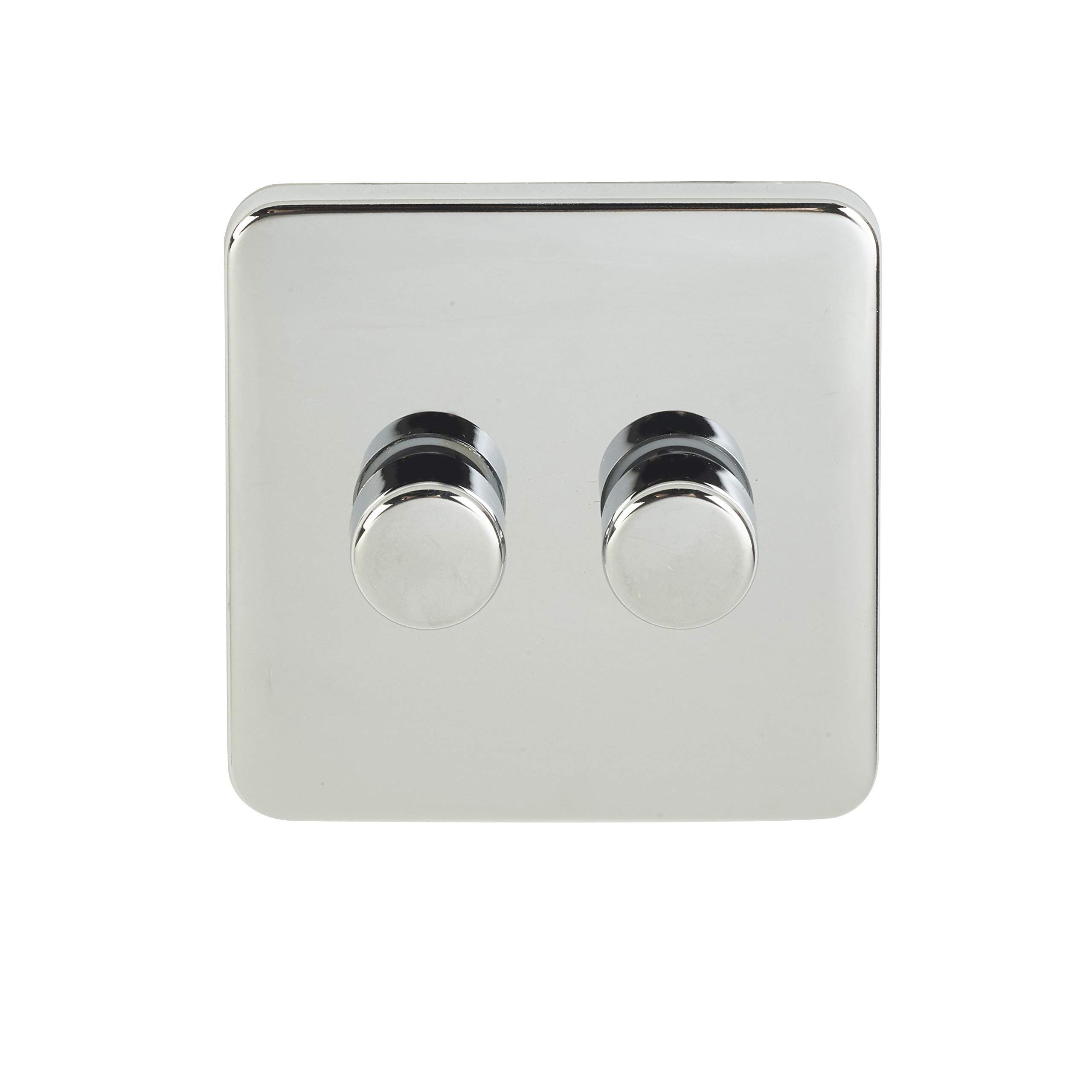 Schneider Electric Lisse Screwless Deco GGBL6022LMPCS LED Universal Dimmer 2 Gang 2 way 100W PC display pack