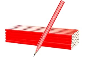RONDURE 8-Pack Carpenter Pencils for Construction Woodworking Flat pencil - Heavy Duty Contractor Building Pencil Carpentry Woodworking Marking Tool (8 PCS)